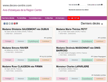 Tablet Screenshot of deces-centre.com